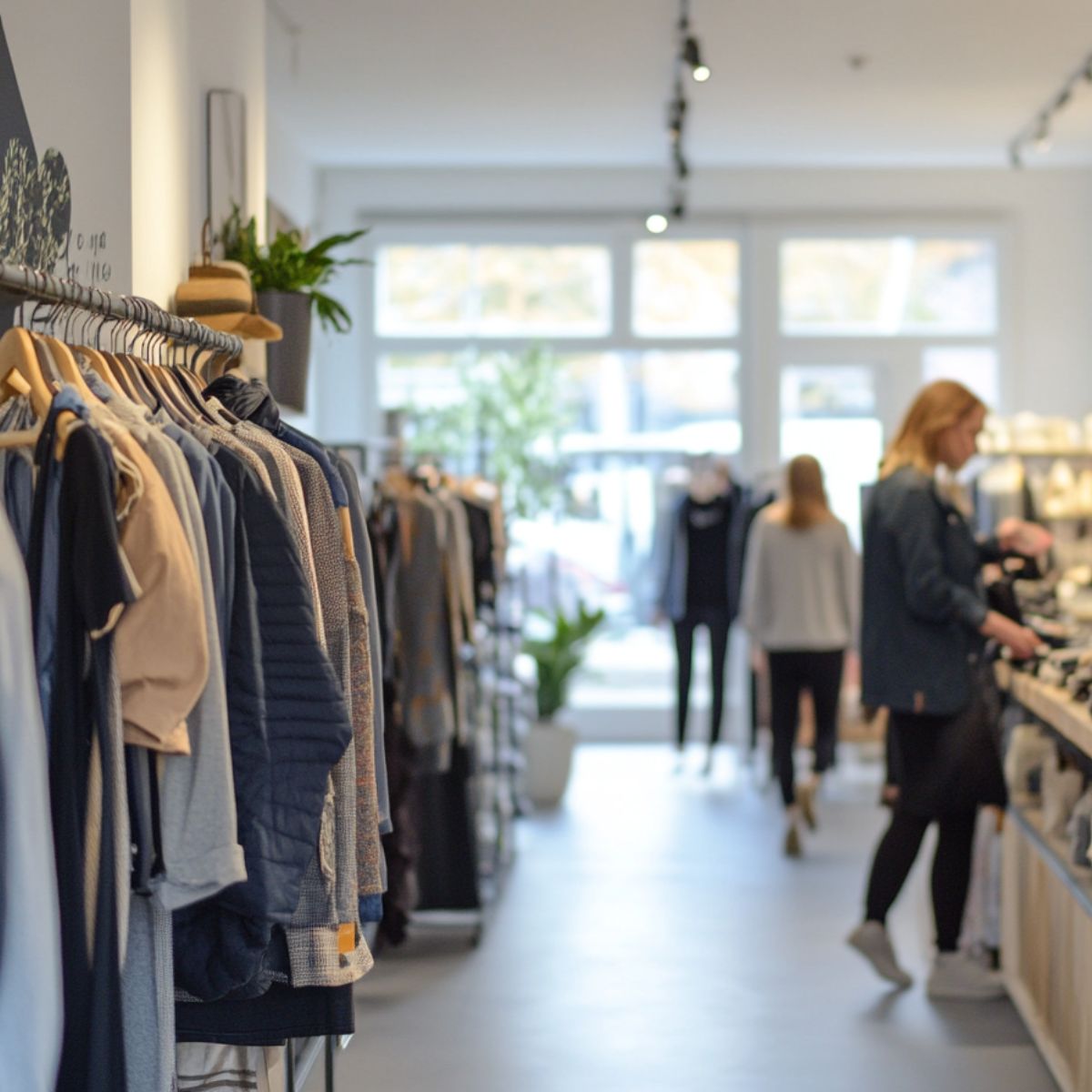 Retail store selling clothes